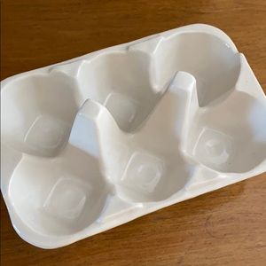 Anthropologie Ceramic Egg Jewelry Holder